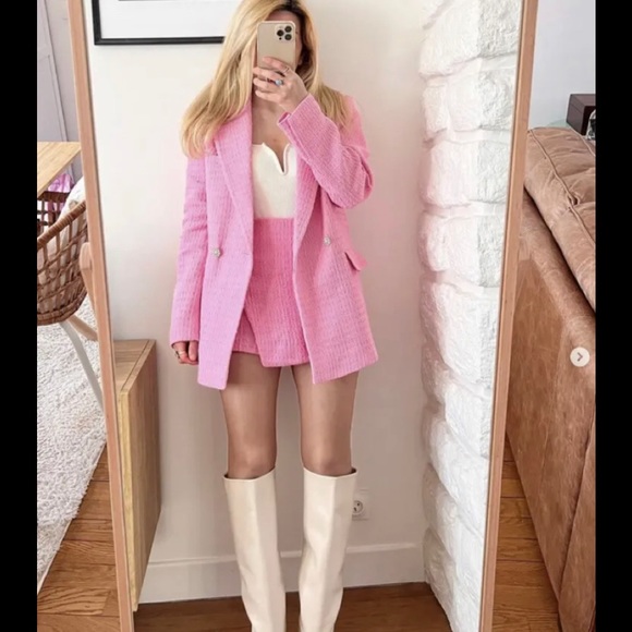 Zara Textured Blazer - Picture 6 of 14